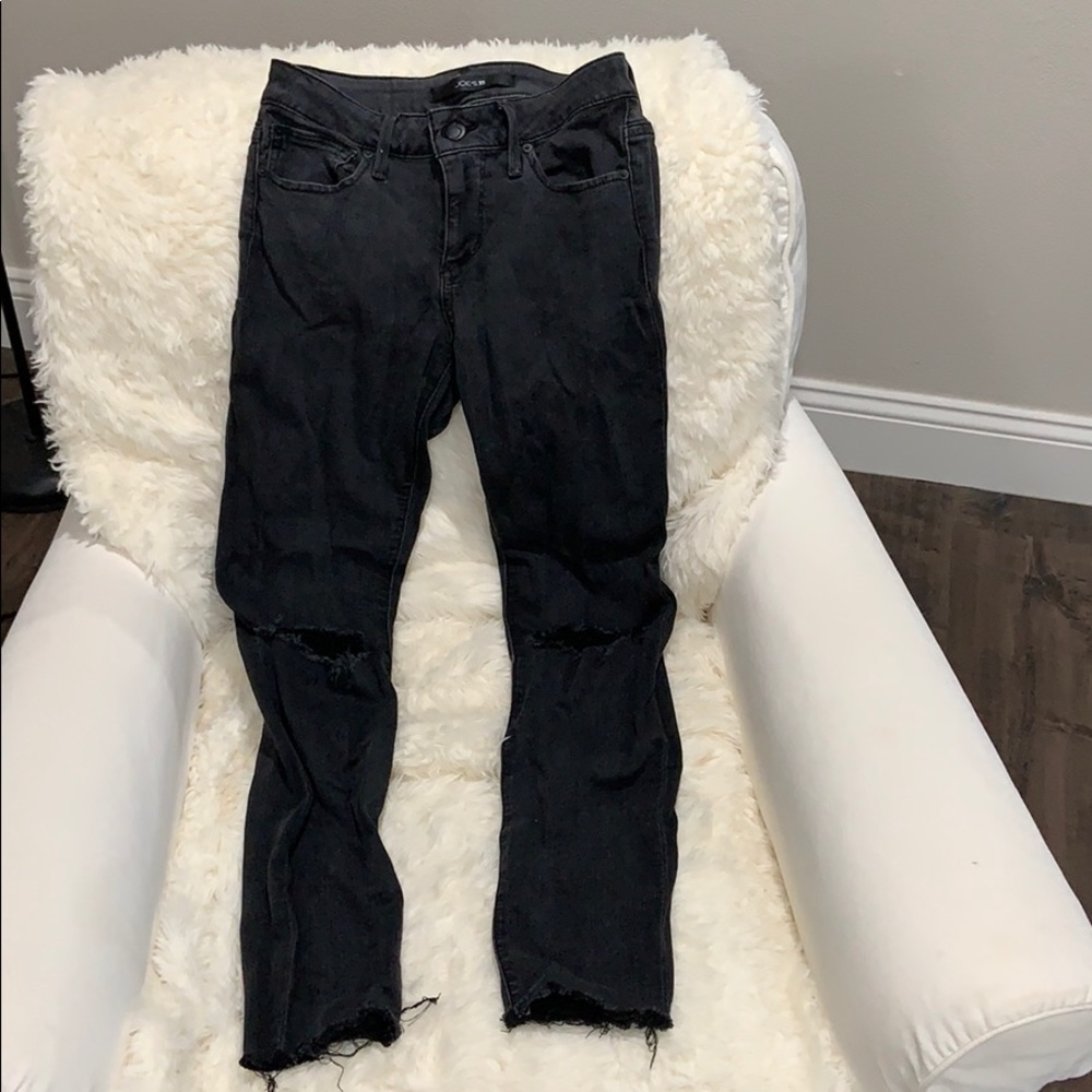 JOE’S cropped ripped jeans